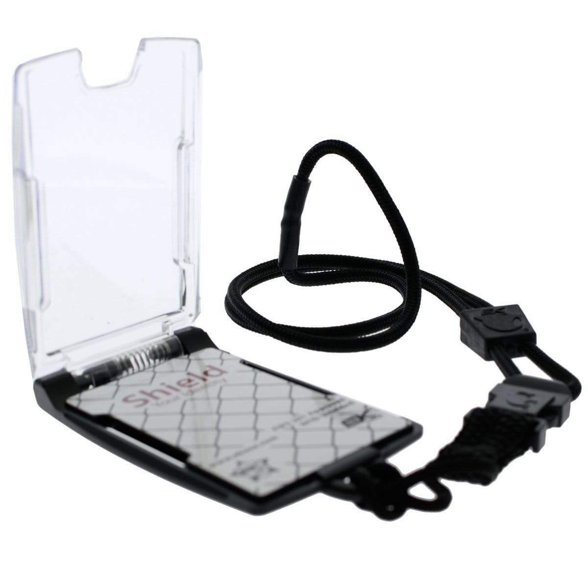 EK One Hander RFID Blocking Badge Holder & Detachable Lanyard (10983) by EK USA