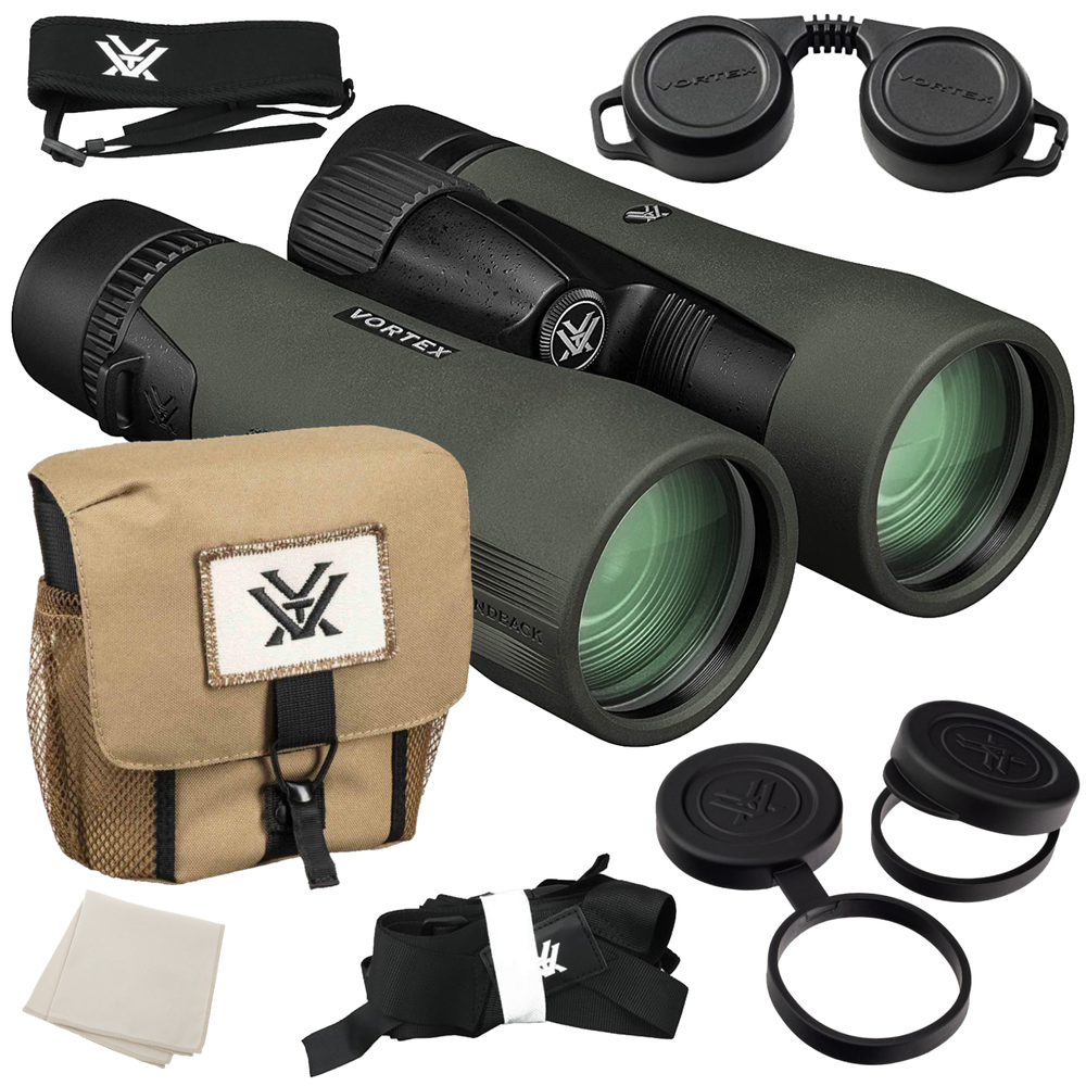 Vortex Optics Diamondback HD 12x50 Binocular with Free Camo Forest Hat Bundle