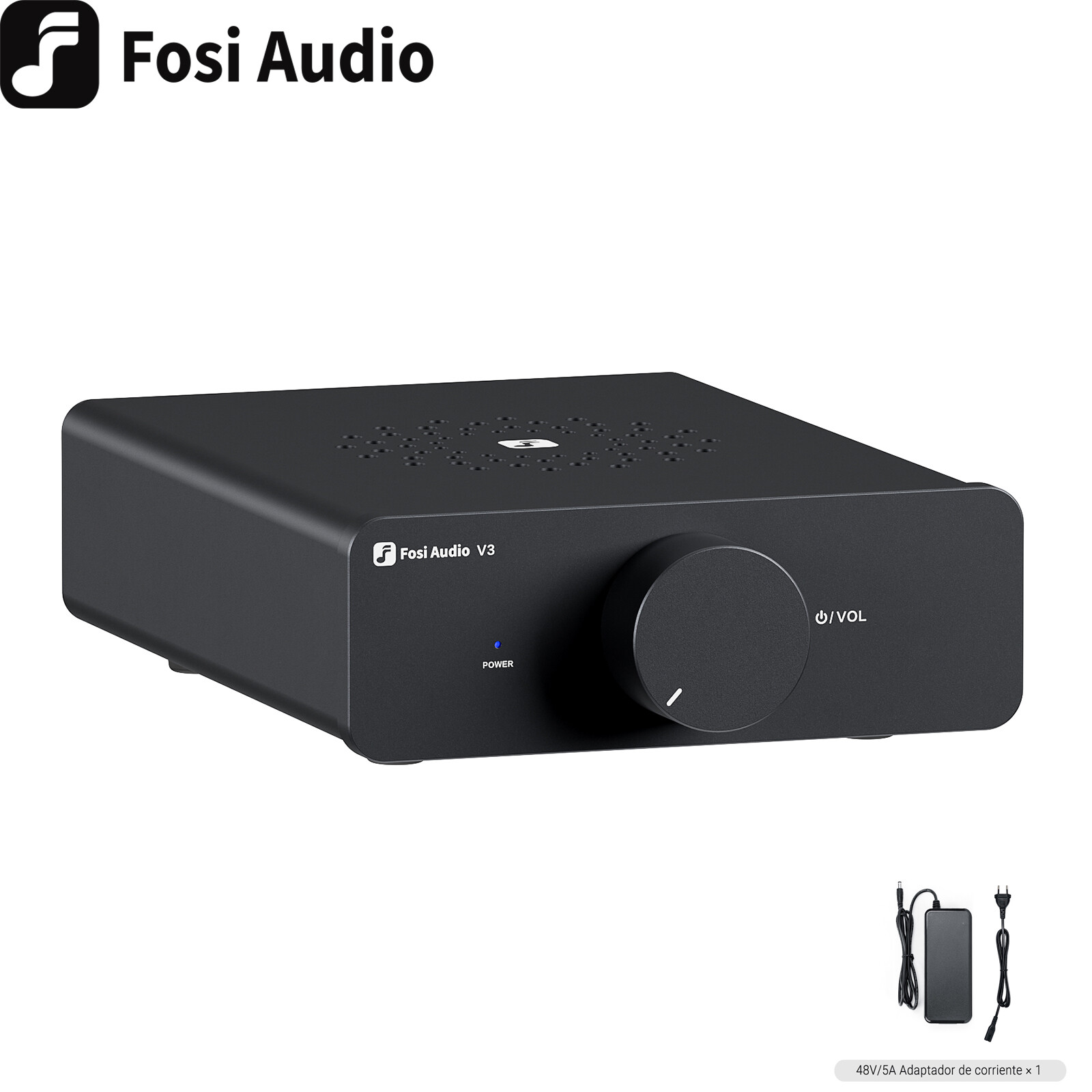 Fosi Audio V3 TPA3255 Amplifier Audio Stereo Class D 2 Channel Speakers HiFi 48V