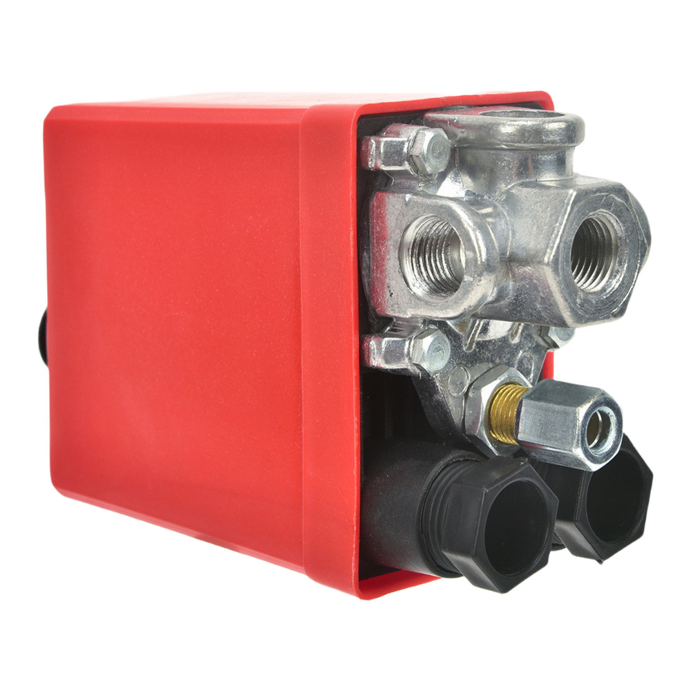 Pressure Switch for Air Compressors Four Way Type with Compact Dimensions