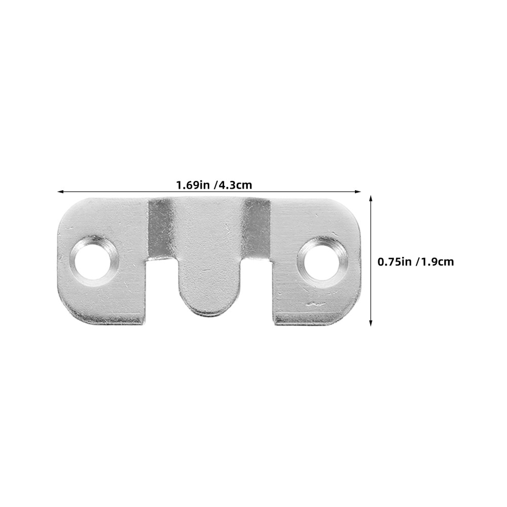 24pcs Flush Mount Bracket: Interlocking Picture Hanging Buckles - Stainless