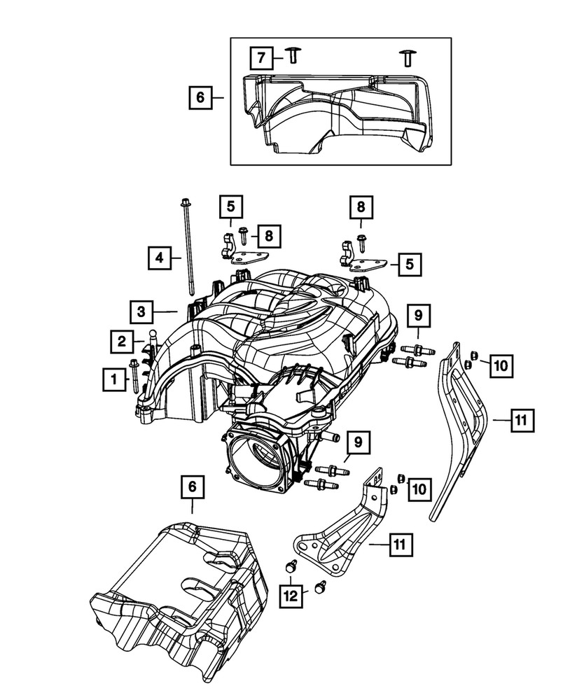 Genuine Mopar Engine Cover Bracket 4627240AB