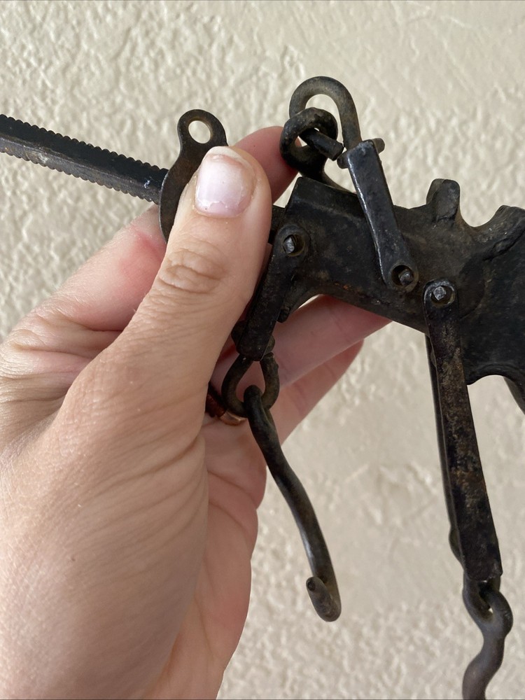 Antique Cast Iron Balance Beam Scale Hook