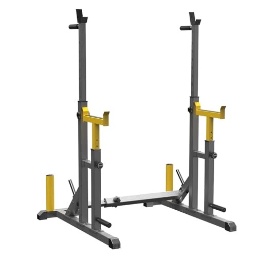 Adjustable Squat Rack,Multi-Function Barbell Rack for Weight Load 690LBS