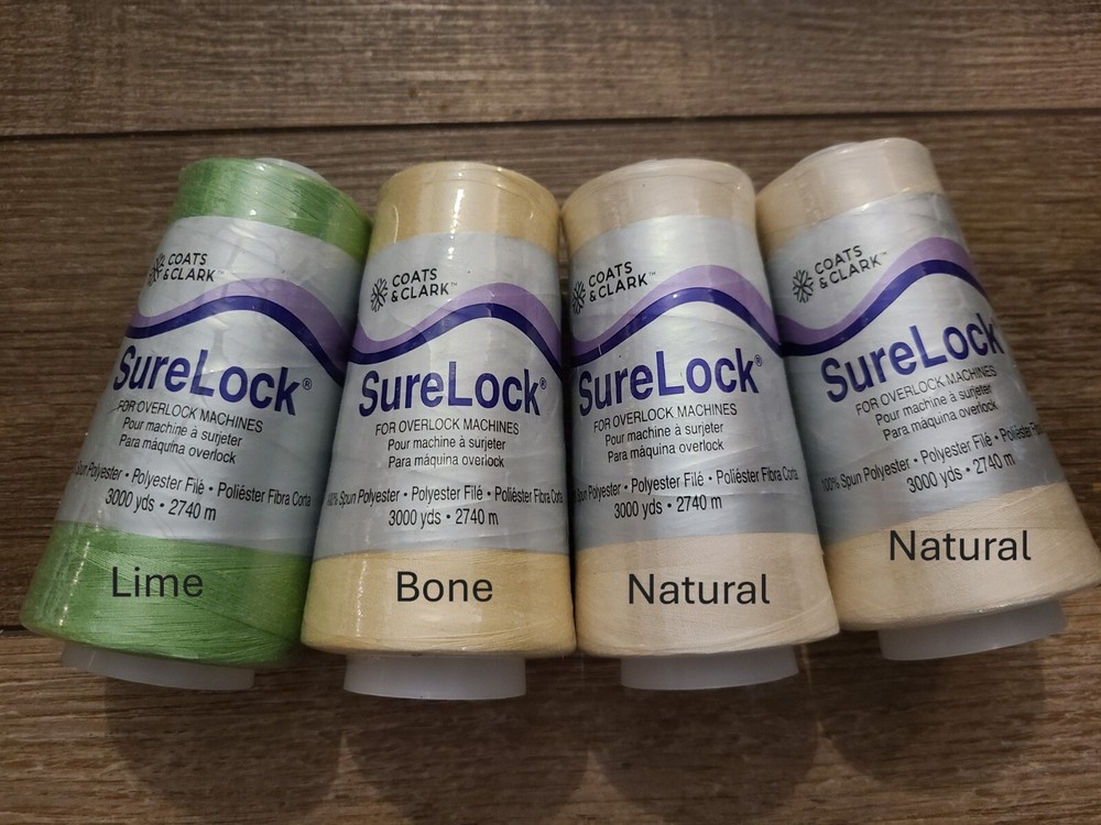 Coats Clark Surelock Serger Overlocking Polyester Thread 3000 yds You Pick Lot