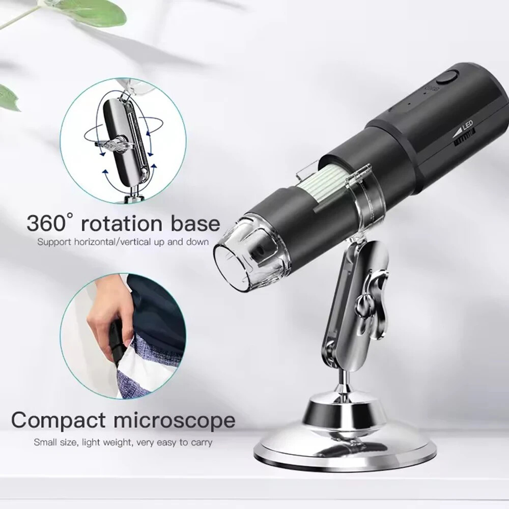 Digital Microscope WiFi Wireless Electron Dermatoscope Scalp Detection Pores