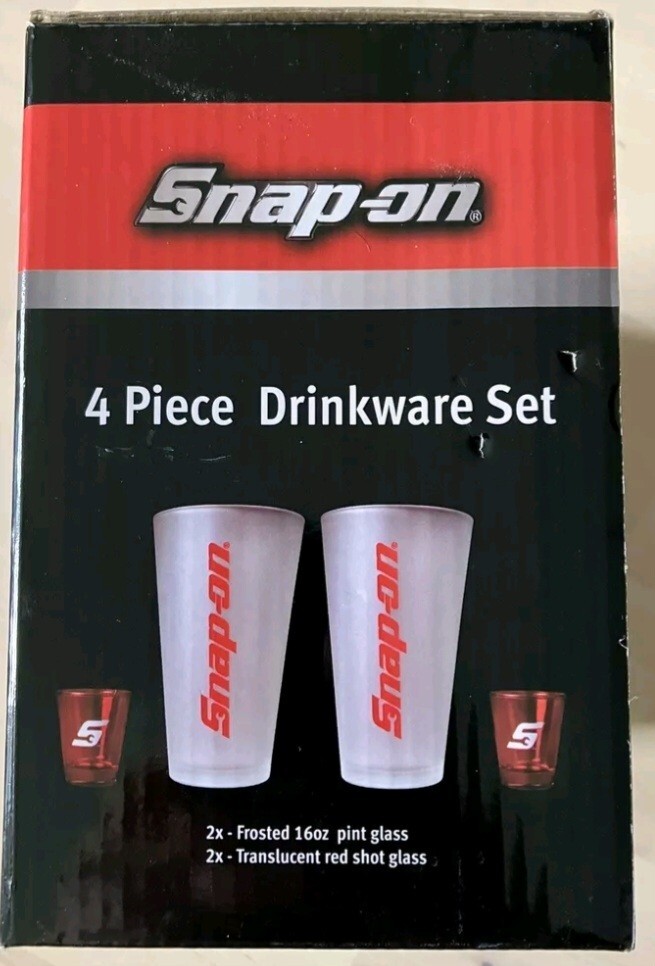 Snap On 4 Piece Drinkware Set