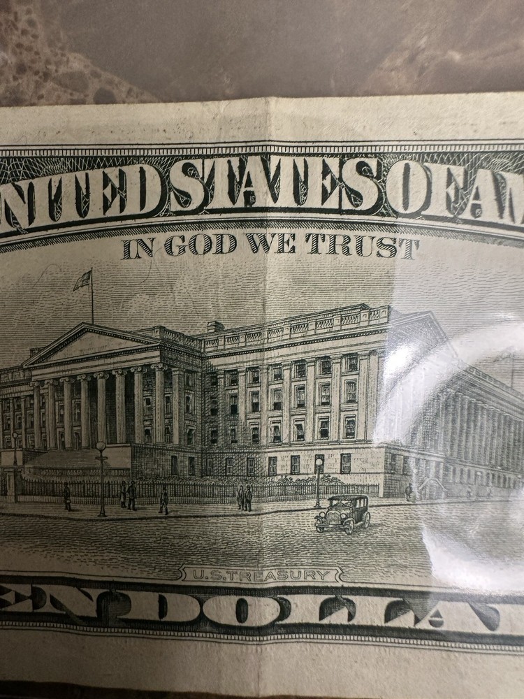 1990 $10 BILL MISCUT ERROR RARE