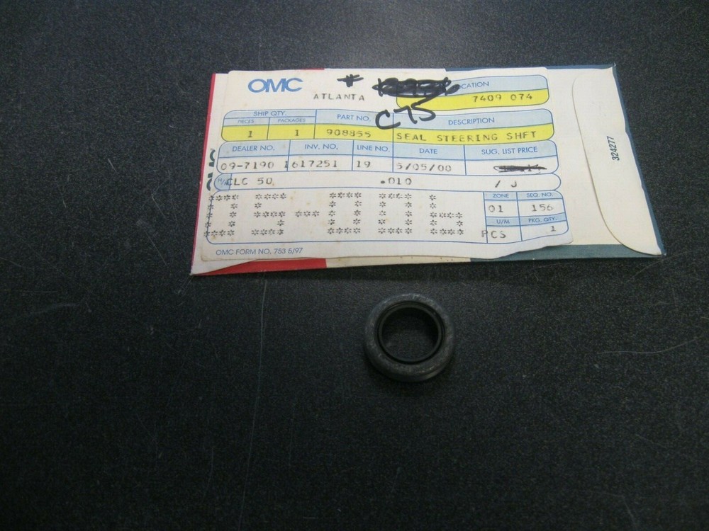 Johnson Evinrude OMC 0908855 Steering Shift Seal JO102