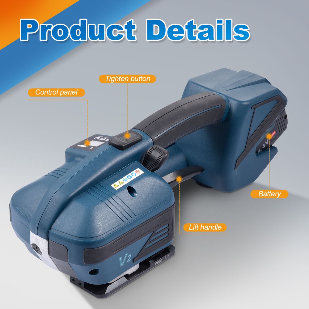 NTUD 1/2" - 5/8" Battery Powered Electric Strapping Tool Banding Machine US