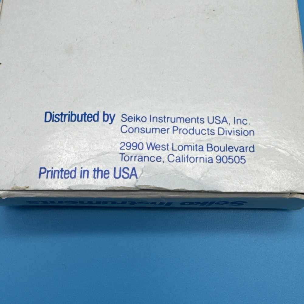 Seiko Instruments Phone Card~SEALED--Free Ship
