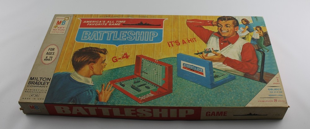 1967 Battleship Board Game Milton Bradley