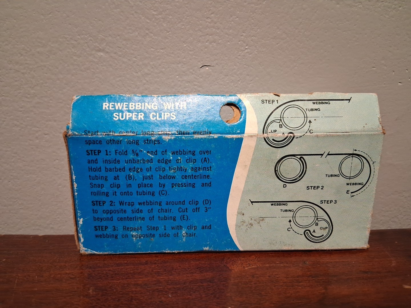 Super Clips Webbing Repair Lawn Chair Set of 10 Clips Stone City SC-10 NIB