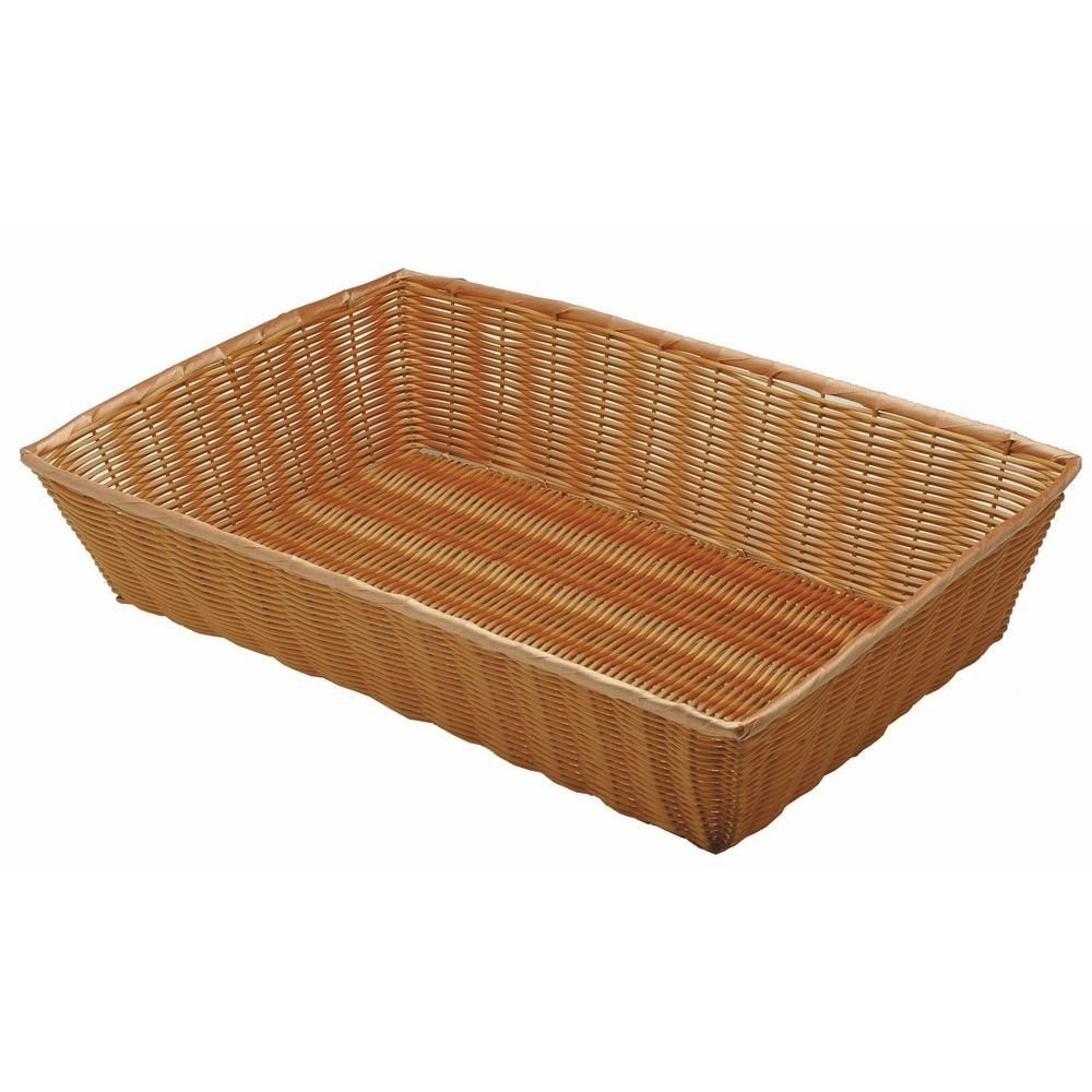 Natural Color Wicker Basket Rectangular - 26"L x 18"W x 6"H