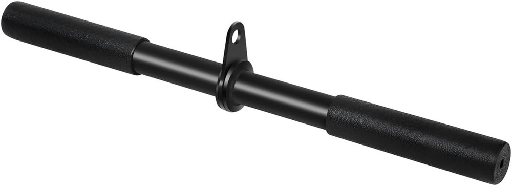 Pulldown Straight Bar Rotating Steel with Rubber Grips LAT Pull Down Handle
