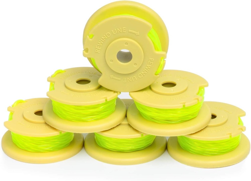 6-Pack Weed Eater String Replacement for Ryobi 18v, 24v, and 40v Cordless Trimme
