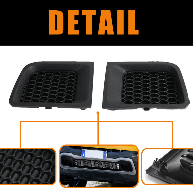 New For 2015-2018 Jeep Renegade Left+Right Front Bumper Lower Grille Bezel Cover