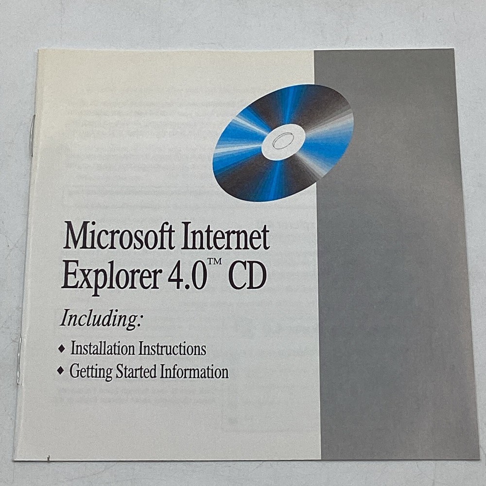 1997 Microsoft Windows95 With Internet Explorer 4.0 CD-ROM W/ Instructions & COA
