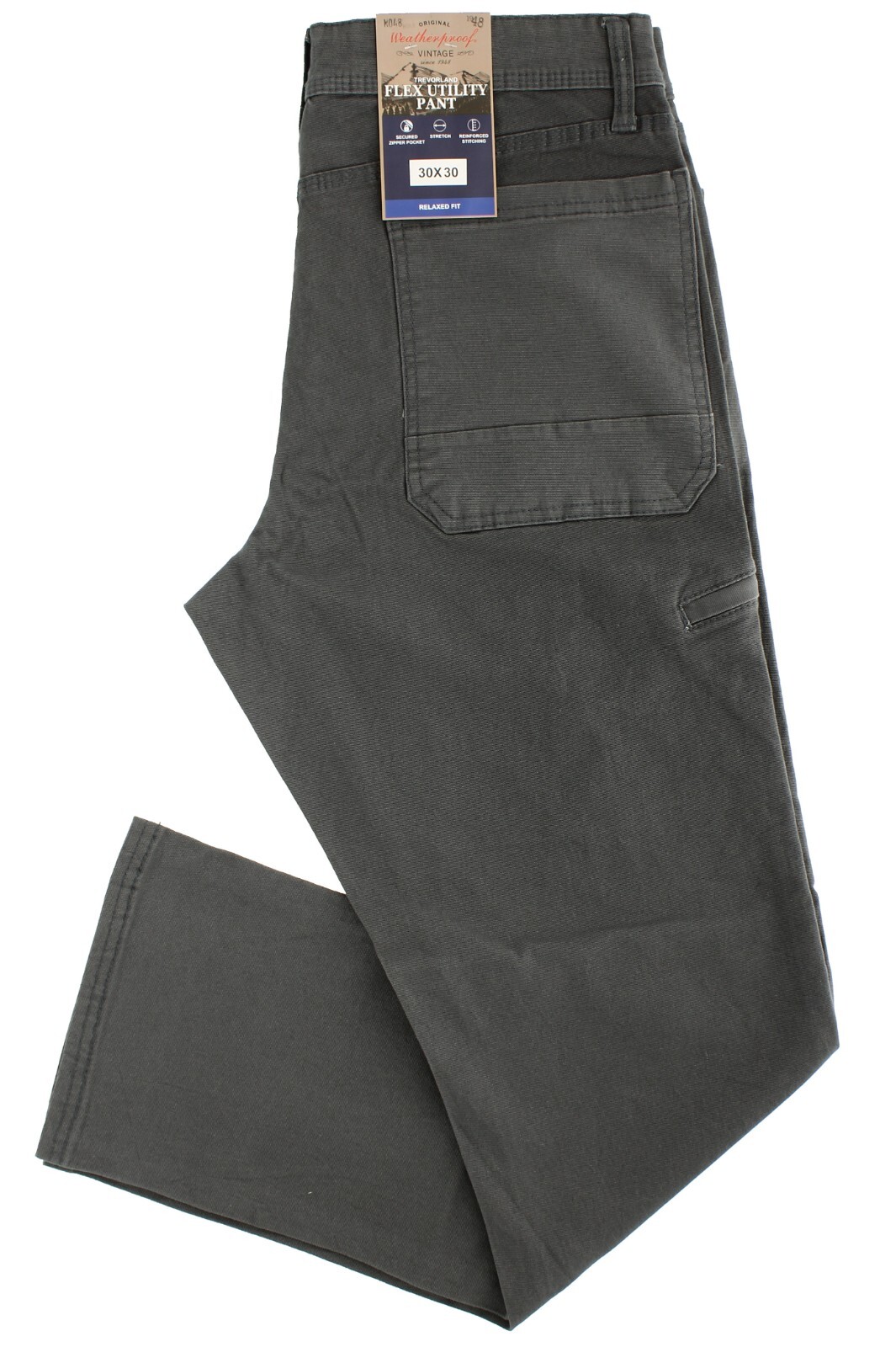 Weatherproof Vintage Flex Utility Pants Mens Relaxed Fit Stretch 5-Pocket Canvas