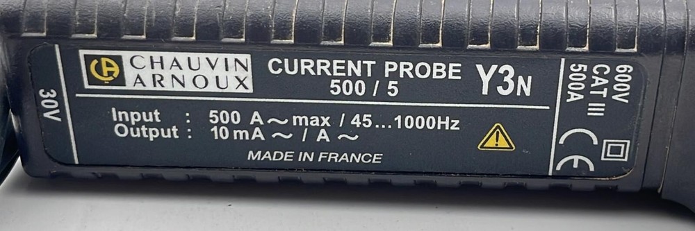 CHAUVIN ARNOUX Y3N Current Probe Clamp Transformer
