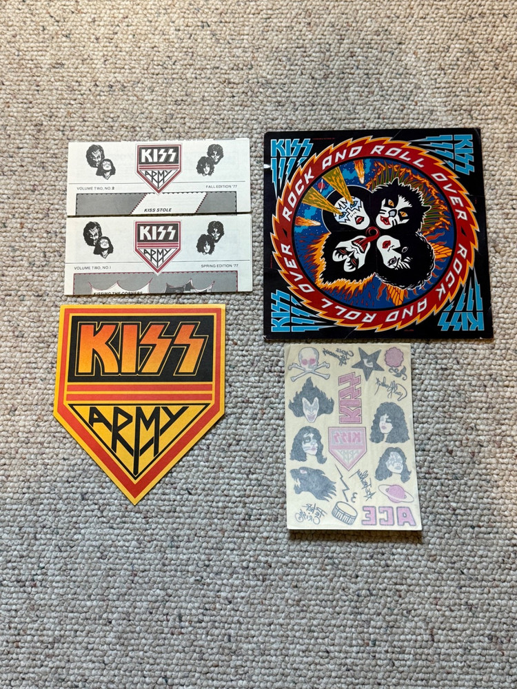 1976-77 Kiss Army Membership kit with extras