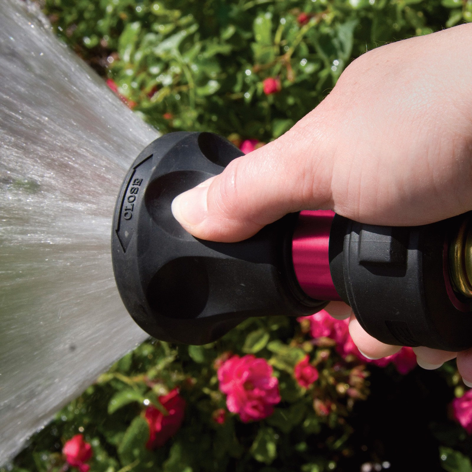Bon Aire Ultimate Garden Hose Nozzle With Adjustable Spray, Aluminum, Model#