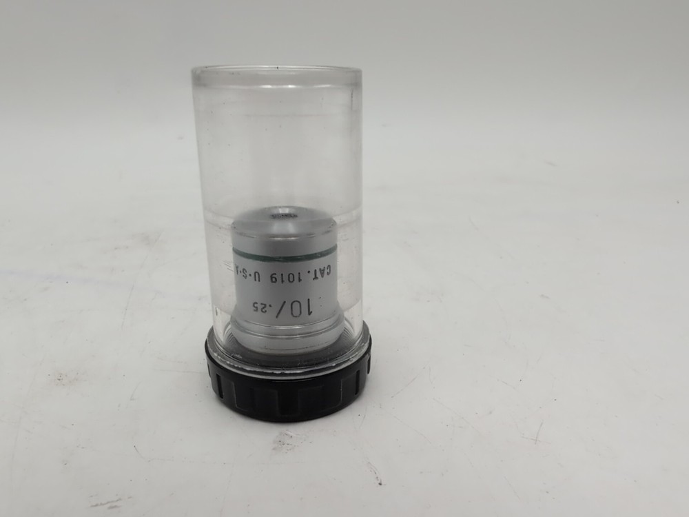 AO CAT 1019 OBJECTIVE PLAN ACHRO MICROSCOPE PART OPTICS 10 / .25