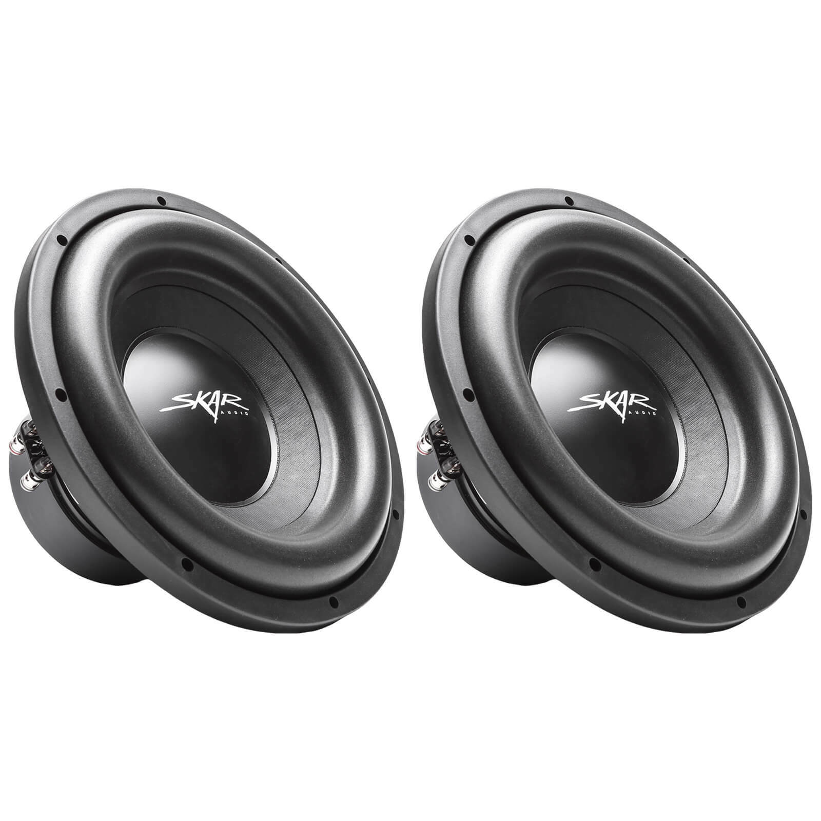 (2) NEW SKAR AUDIO SDR-12 D4 12" 1200W MAX POWER DUAL 4 OHM SUBWOOFERS - PAIR