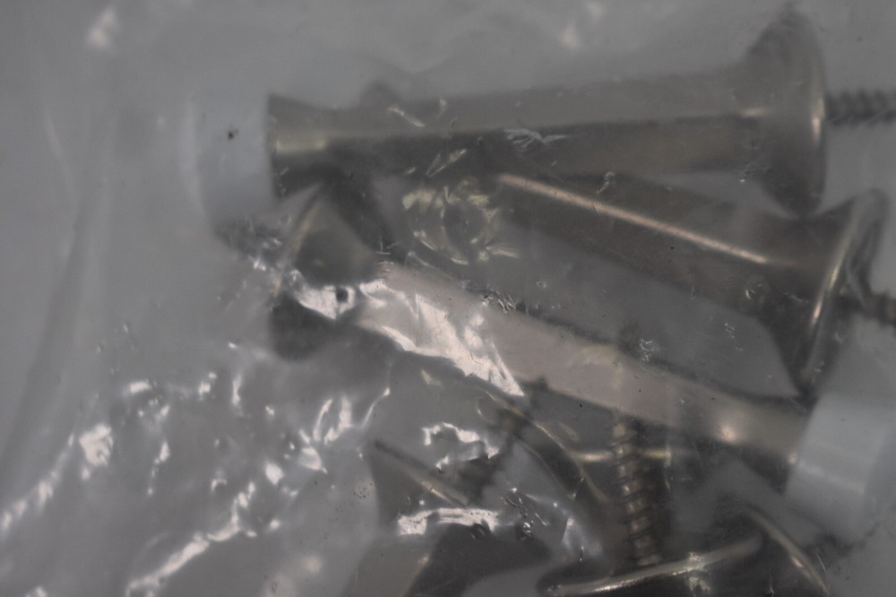 Everbilt Solid Door Stops 10 Pack Rubber Bumper Tip Easy Install Satin Nickel