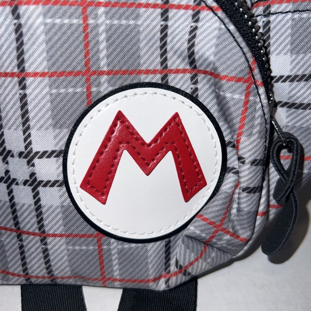 Mario Bros Controller Gear Super Plaid Mini Backpack Nintendo Switch Compatible
