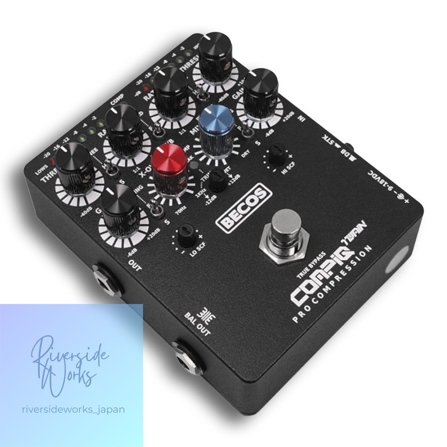 BECOS CompIQ Twain Pro MK2 Compressor Guitar Effect Pedal