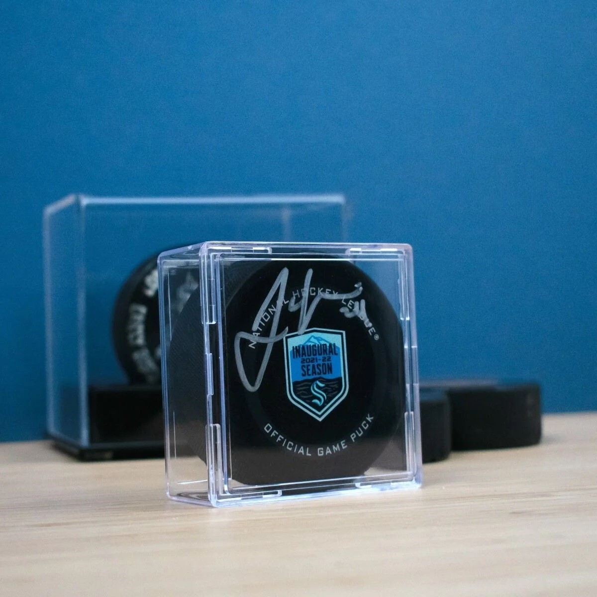 NHL Hockey Puck Holder Display Case Acrylic Square BCW Memorabilia Autograph BOX