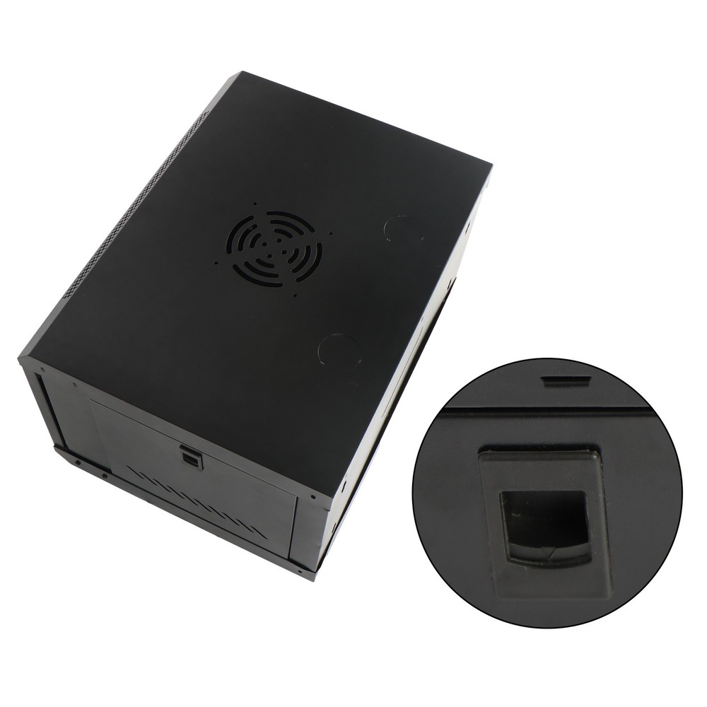 6U Wall Mount Network Server Rack Cabinet Enclosure 15.5'' Deep Door Lock