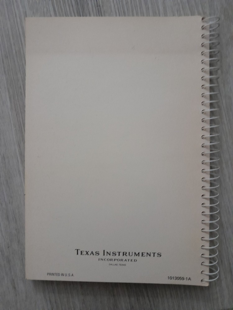 1976 Texas Instruments TI SR-56 Applications Library Program Book