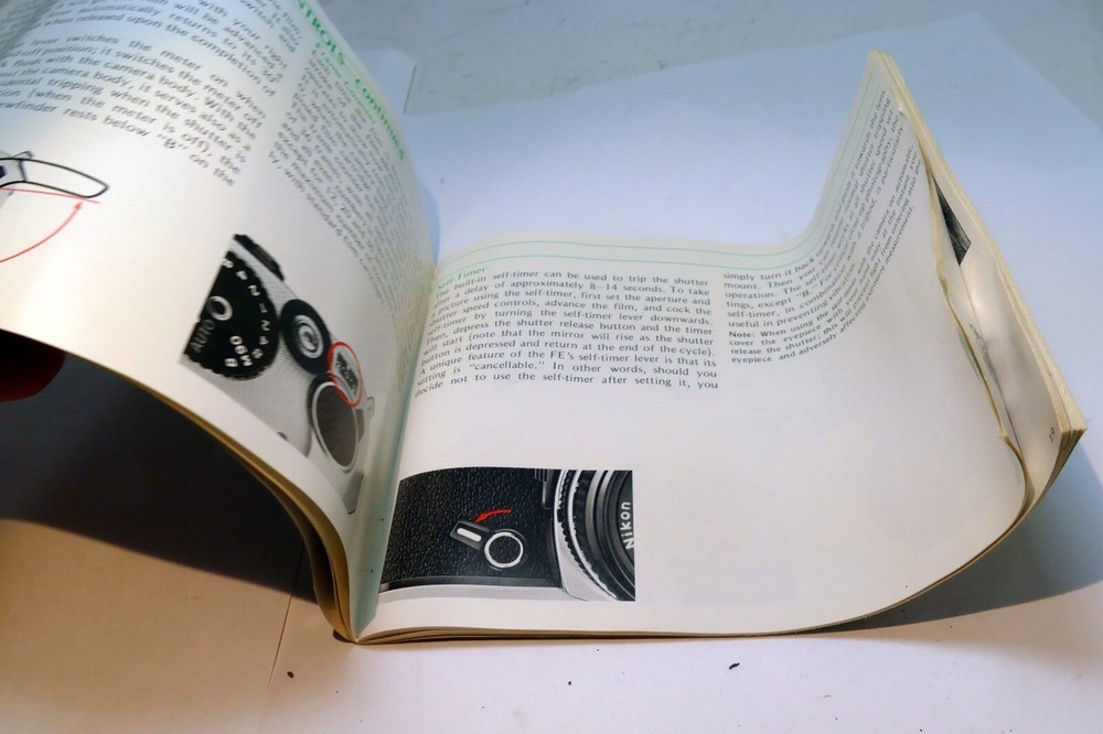 Nikon FE camera Instructions manual Guide Book 1981 - OEM