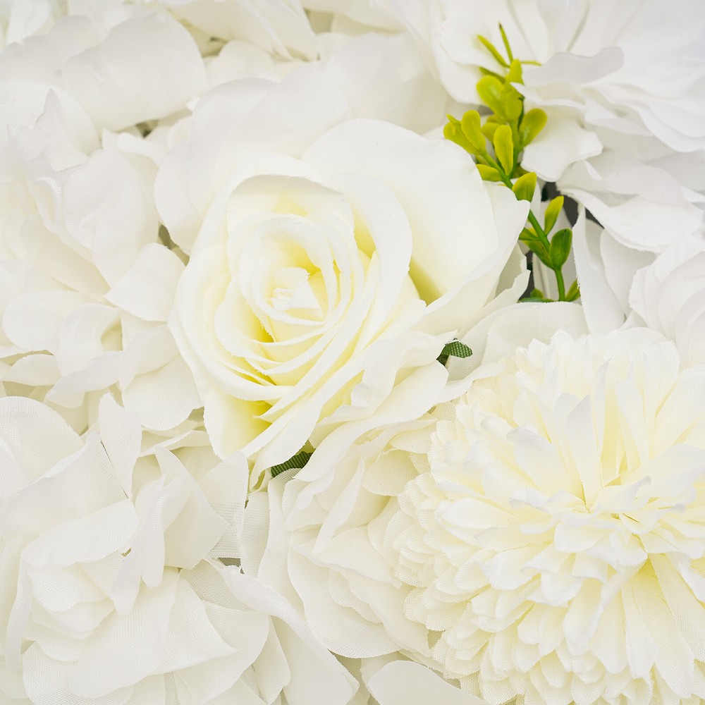 12PC Artificial Flower Wall Panel Wedding Backdrop Event Party Flower Wall Panel