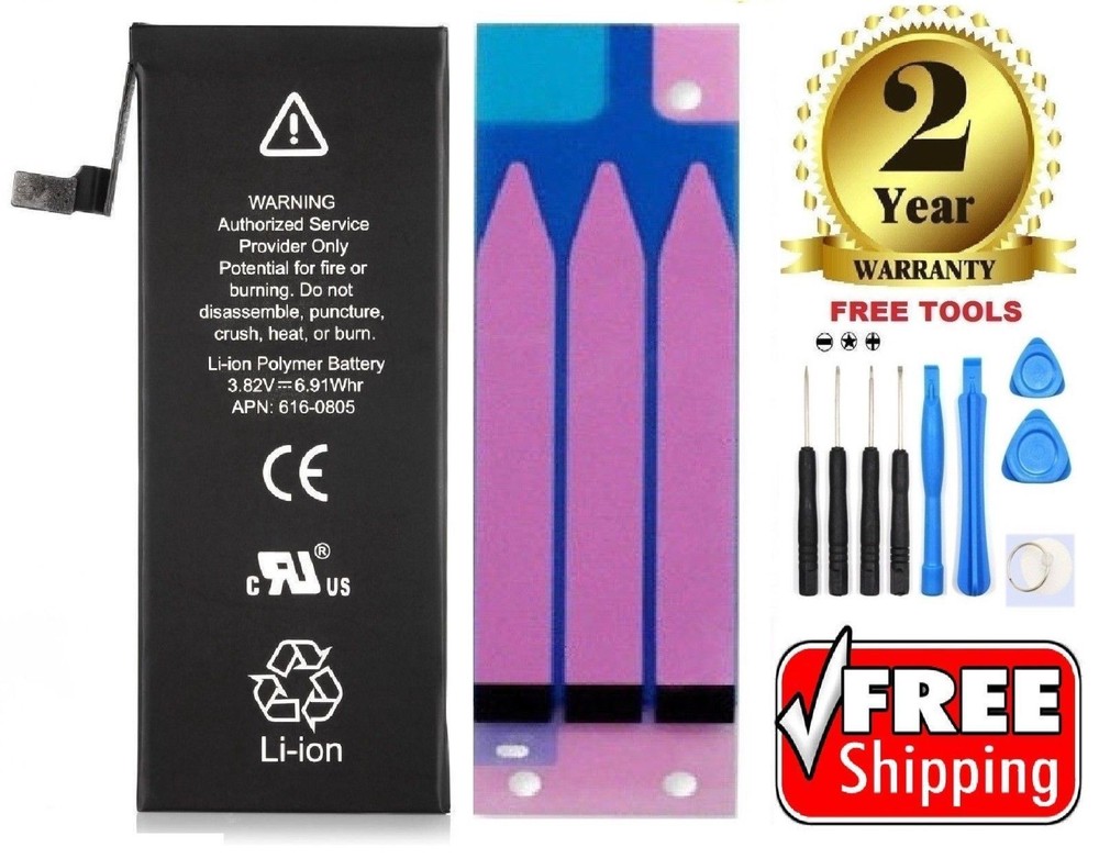New 2750mAh Internal Replacement Battery + Adhesive + Tools For iPhone 6S Plus