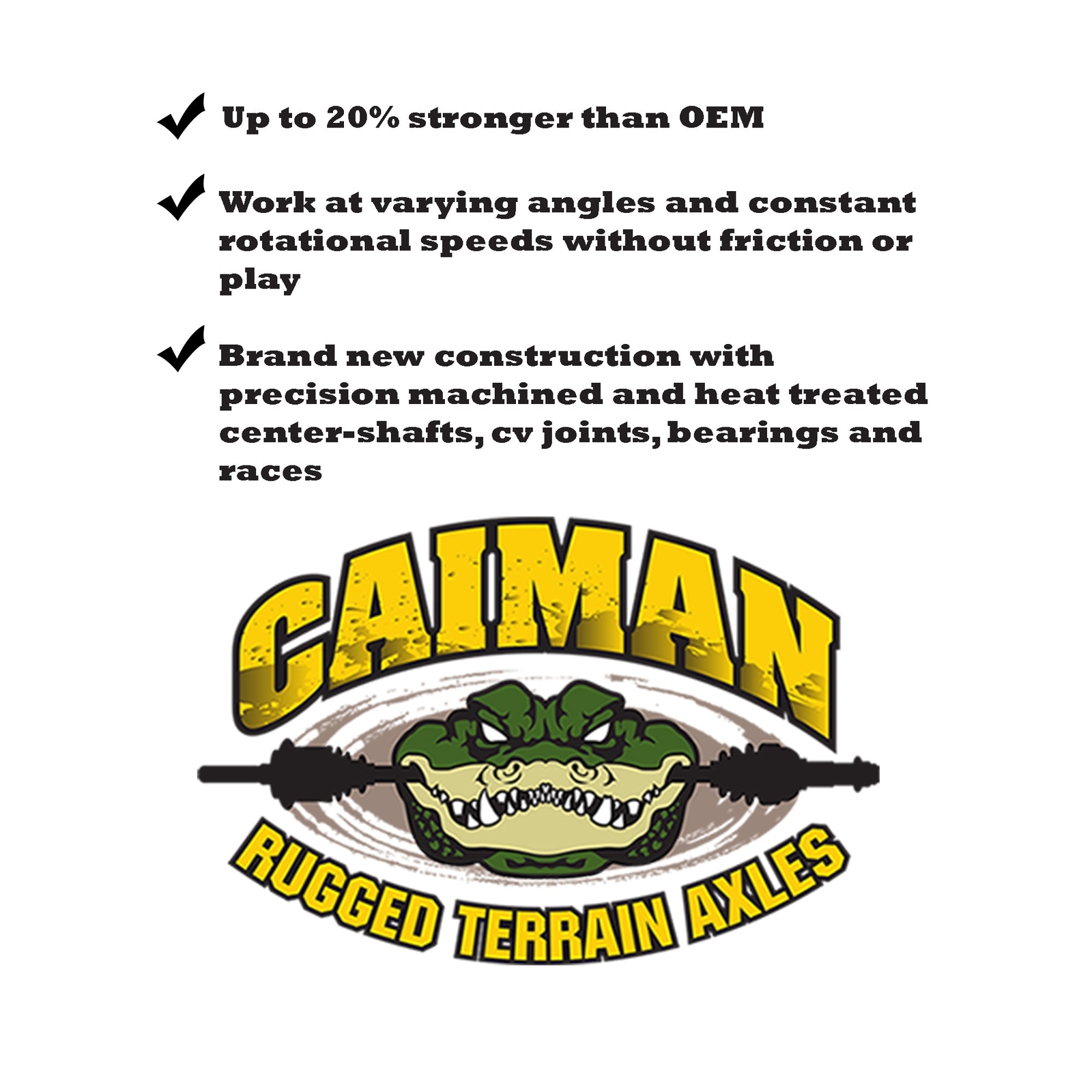 2021 Polaris Ranger XP 1000 / 1000 Crew Caiman Rugged Terrain Front Axle Set