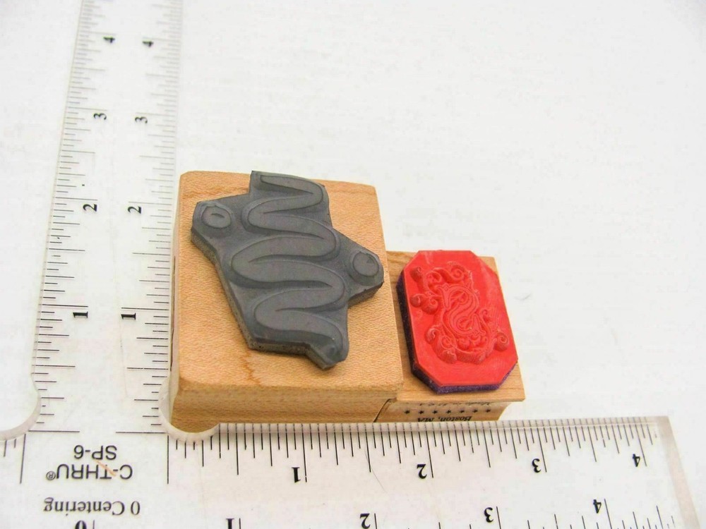 S Squiggles Rubber Stamp - Stamp Set A208