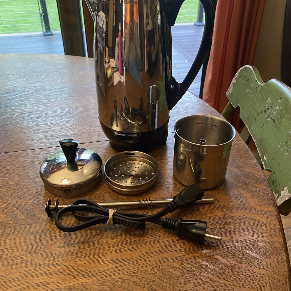 Farberware Superfast Fully Automatic 12 Cup Coffee Percolator Model 412 Cord
