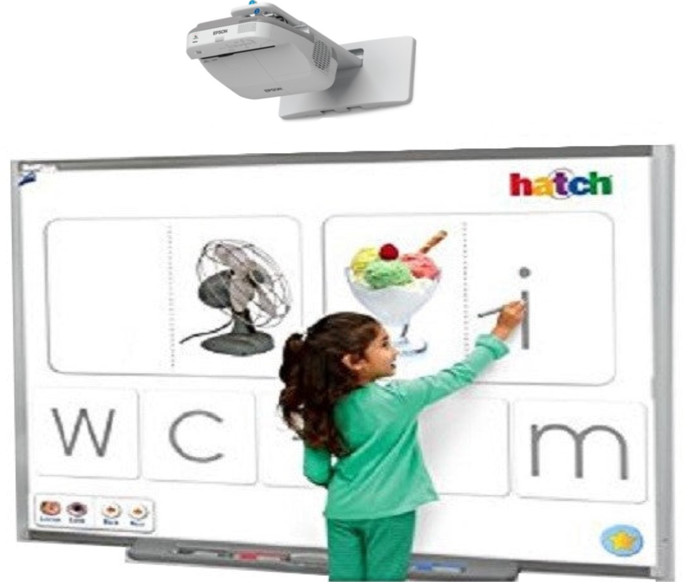 Interactive Smart Board SB685 and Short throw projector_ Interactive whiteboard