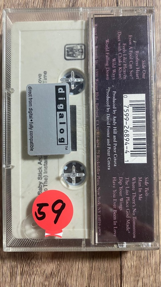 Peter Cetera World Falling Down Cassette 1992 Warner Bros