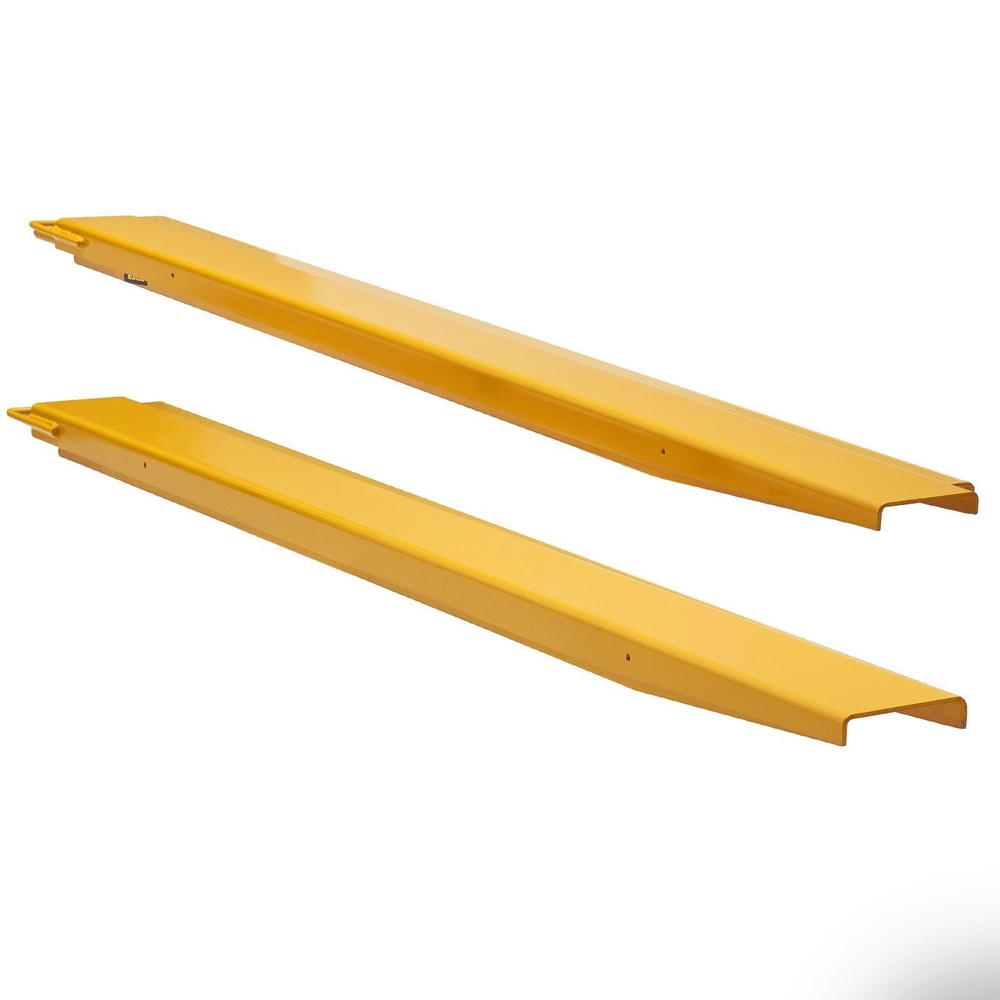 High Strength 4000lb 2130mm Fork Extensions Tool-Free Setup Yellow