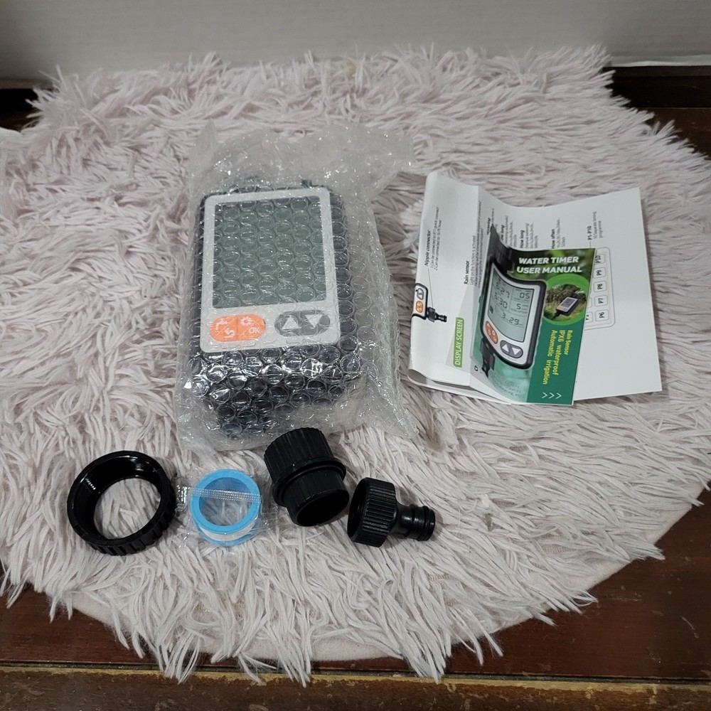 Dar Darouxiao Water Timer Model WT05 IP54 10 Group Program Rain Sensor Black