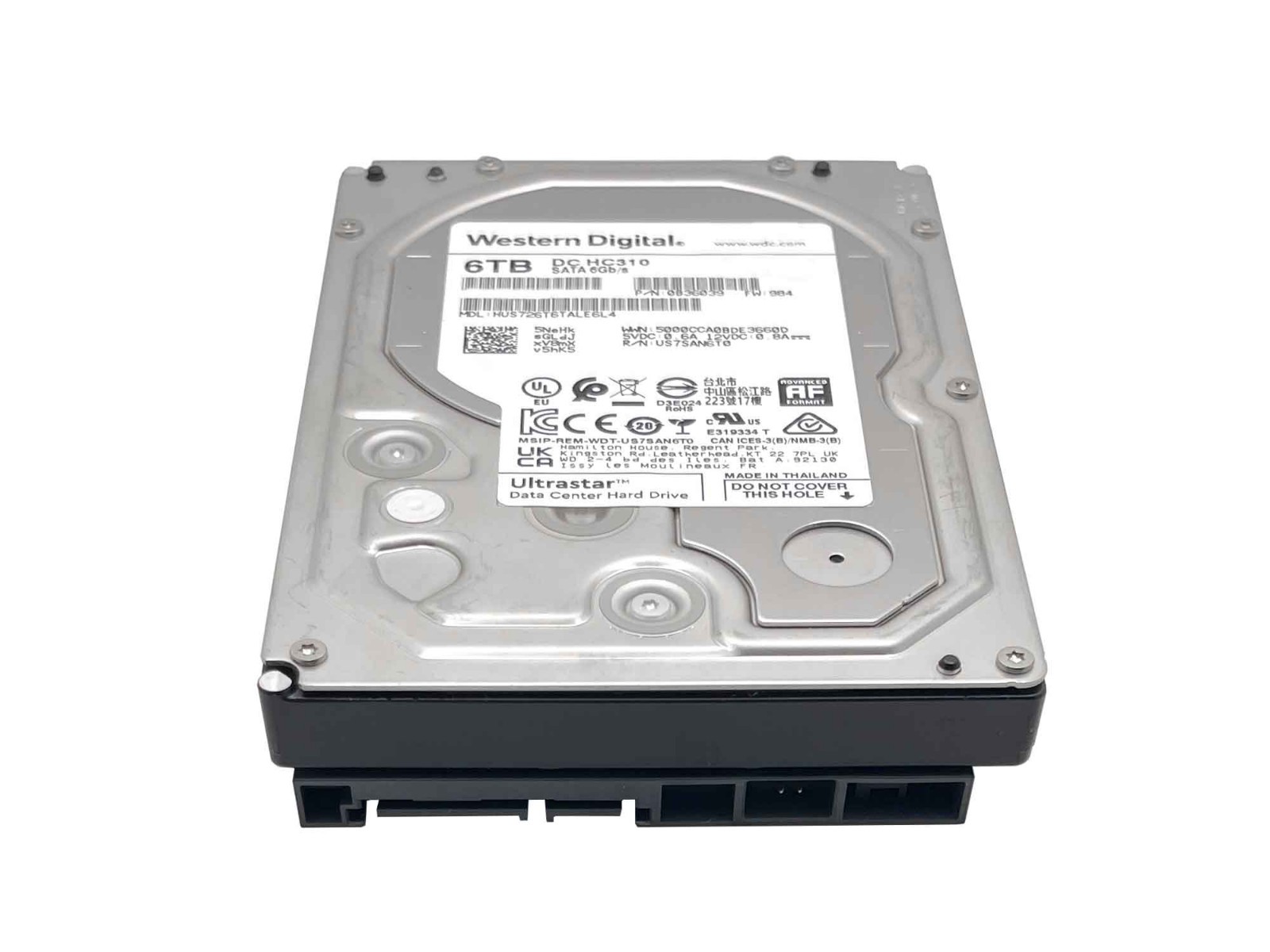 WD DC HC310 6TB 7200RPM SATA 6Gb/s 3.5in Enterprise Hard Drive -HUS726T6TALE6L4