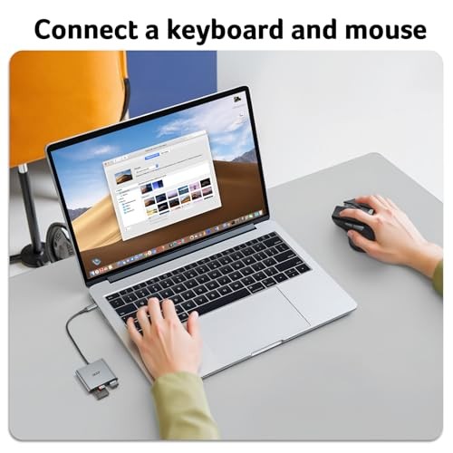 SD Card Reader USB C, 3 in 1 Memory Card Reader for iPhone 16/15 with Dual