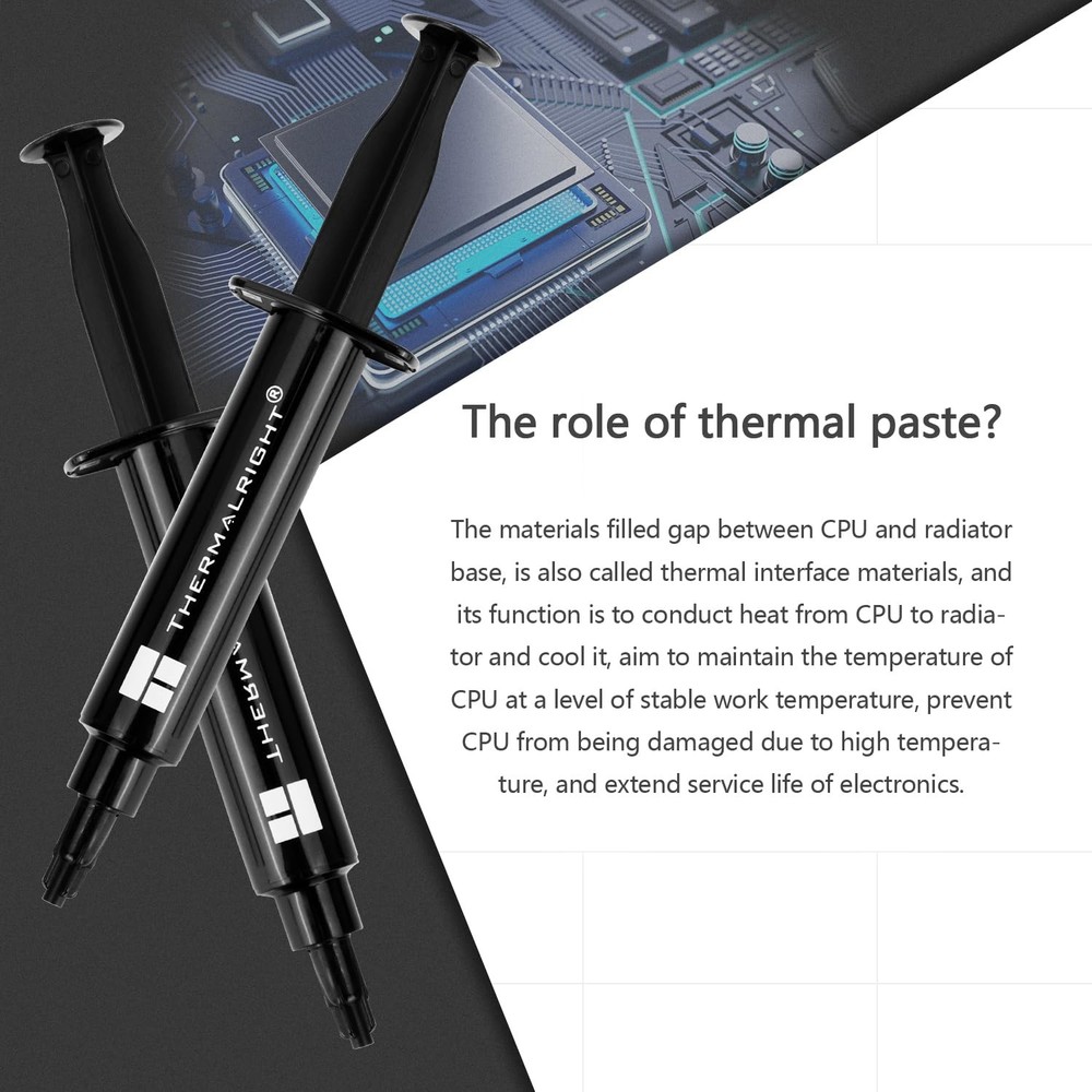 TF7 8 Grams Thermal Paste CPU/GPU 12.8W/m.k Compound Cooler Heatsink Scraper