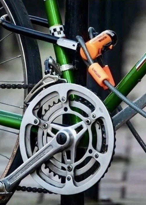 Kryptonite U-Lock Bike Lock w/ Flex Cable Double Loop Keyed Security