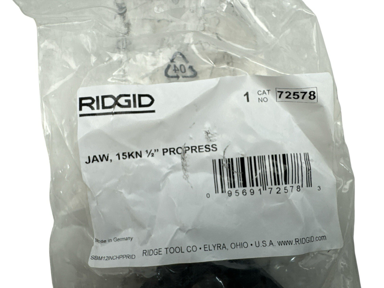 Ridgid Mini ProPress 1/2 in. Press Tool Jaw for RP 115 PROPRESS 72578 New