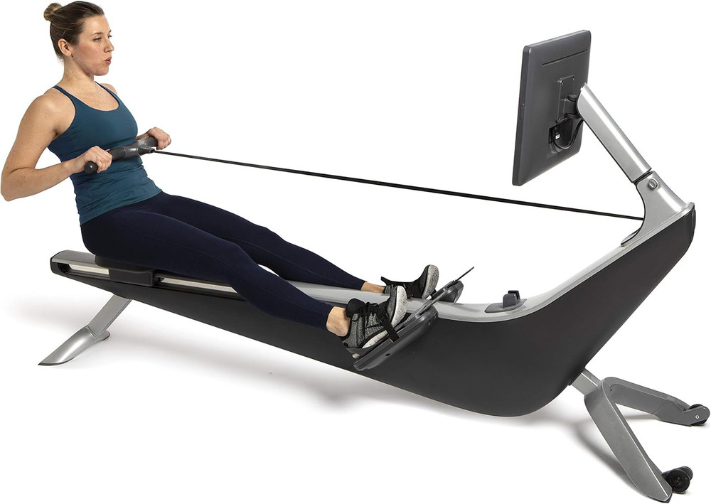 Pro Rowing Machine with Immersive 22" HD Rotating Screen - Stows Upright | Live
